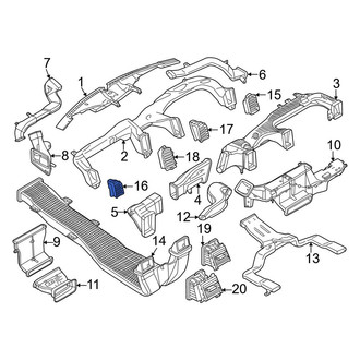 Ford OE - Left Outer Dashboard Air Vent