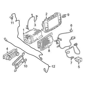 Ford OE - Instrument Panel - Sound System (12" Display, Receivers & Controls)