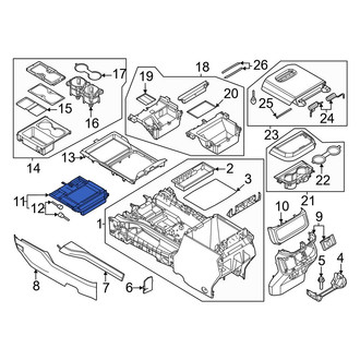 Ford OE - Front Console Trim Panel