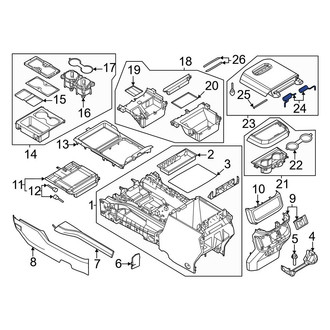 Ford OE - Right Console Hinge Pin Spring