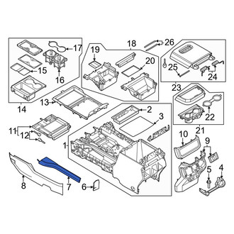 Ford OE - Front Console Trim Panel