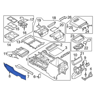 Ford OE - Right Lower Console Trim Panel