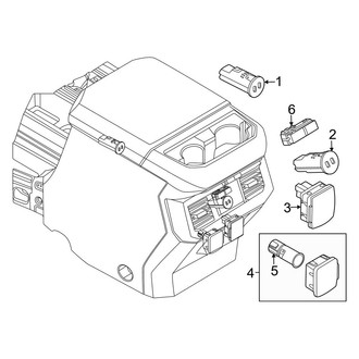 Ford OE - Front Console (Electrical Components, Full Length)
