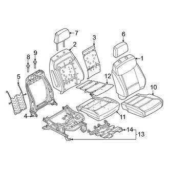 Ford OE - Seats & Tracks - Passenger Seat Components (2-Way, Manual Adjust)