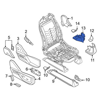 Ford OE - Front Right Outer Seat Track Cover