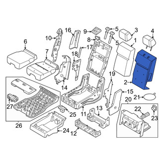 Ford OE - Front Center Seat Back Cushion