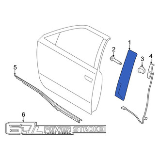 Ford OE - Front Left Door Applique
