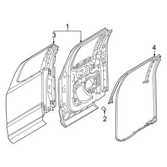 Ford OE - Rear Door - Door & Components (SuperCab)
