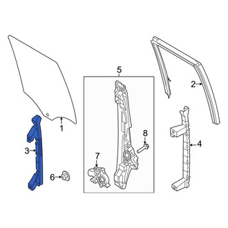 Ford OE - Rear Right Window Regulator Rail