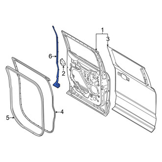 Ford OE - Rear Right Rearward Door Shell Seal