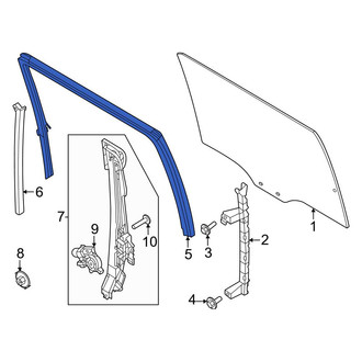 Ford OE - Rear Left Window Channel