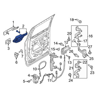 Ford OE - Rear Right Exterior Door Handle Base