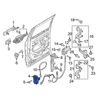 Ford OE - Rear Left Door Latch Assembly