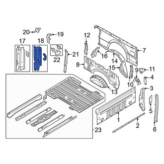 Ford OE - Rear Left Truck Bed Panel Reinforcement