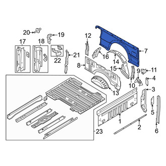 Ford OE - Rear Left Outer Truck Bed Panel