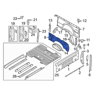 Ford OE - Rear Left Outer Truck Bed Panel