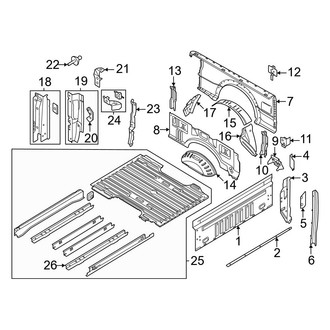 Ford OE - Pick Up Box - Floor (8' Box)
