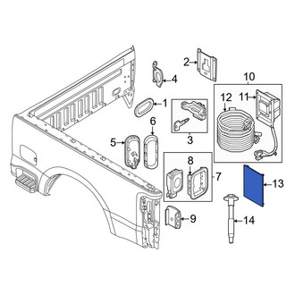 Ford OE - Rear 12 Volt Accessory Power Outlet Cover