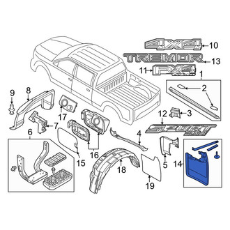 Ford OE - Rear Mud Guard