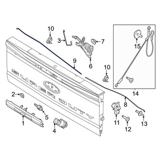 Ford OE - Rear Left Tailgate Latch Rod