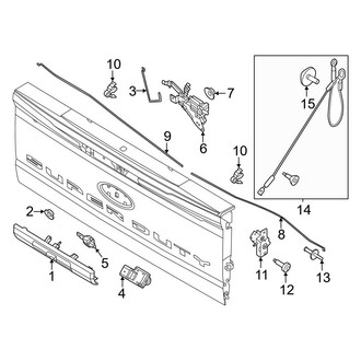 Ford OE - Tail Gate - Lock & Hardware (W/O Power Release)