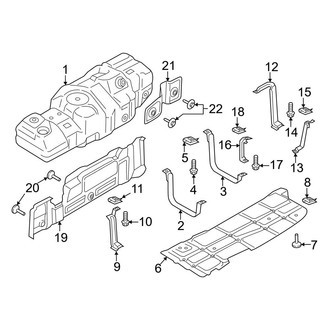 Ford OE - Fuel System Components (Tank & Brackets), (6.8L / 7.3L)