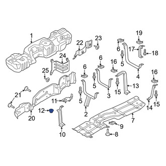 Ford OE - Rear Fuel Tank Skid Plate Nut