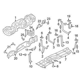 Ford OE - Fuel System Components (Tank & Brackets), (6.7L)