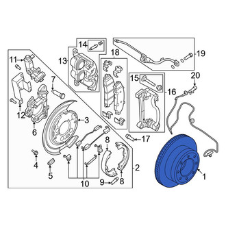 Ford OE - Rear Disc Brake Rotor