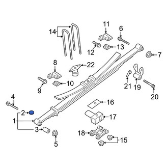 Ford OE - Leaf Spring Insulator