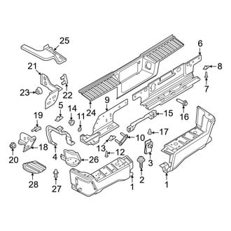 Ford OE - Rear Bumper - Bumper & Components