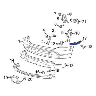 Ford OE - Front Right Inner Bumper Cover Spacer Panel