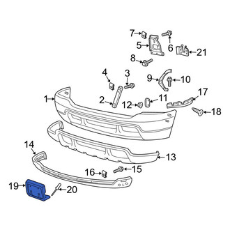 Ford OE - Front License Plate Bracket