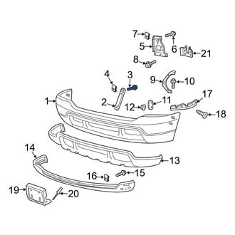 Ford OE - Bumper Face Bar Bolt
