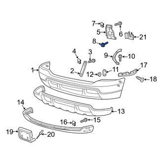 Ford OE - Bumper Face Bar Mount Bolt