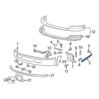 Ford OE - Right Outer Bumper Face Bar Bracket