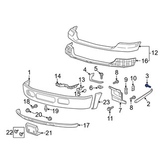 Ford OE - Bumper Face Bar Bolt