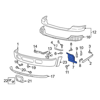 Ford OE - Left Bumper Impact Absorber Bracket