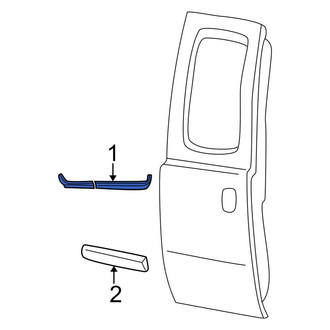 Ford OE - Rear Door Window Belt Weatherstrip