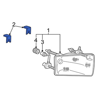 Ford OE - Headlight Fastener Clip