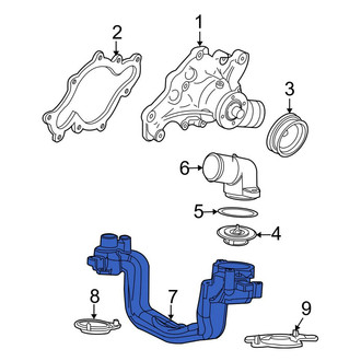 Ford OE - Lower Engine Coolant Thermostat Housing