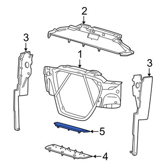 Ford OE - Front Lower Radiator Support Air Deflector