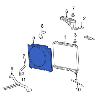 Ford OE - Engine Cooling Fan Shroud