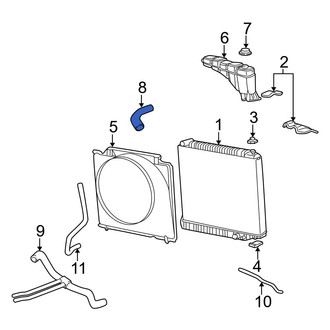 Ford OE - Upper Radiator Coolant Hose
