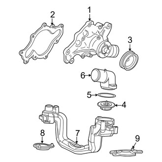Ford OE - Cooling - Water Pump (Cab & Chassis - Crew Cab 6.8L)