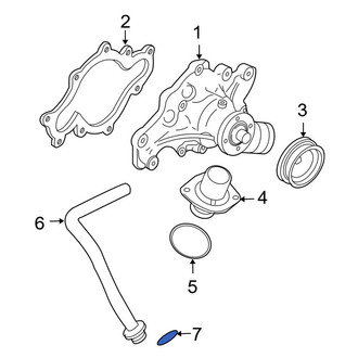 Ford OE - Engine Coolant Bypass Pipe O-Ring