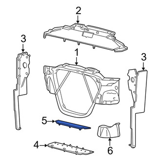 Ford OE - Front Lower Radiator Support Air Deflector