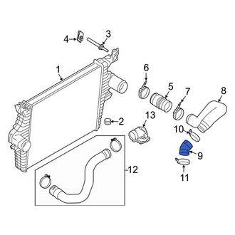Ford OE - Upper Intercooler Pipe Adapter