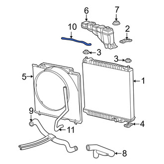 Ford OE - Engine Coolant Overflow Hose