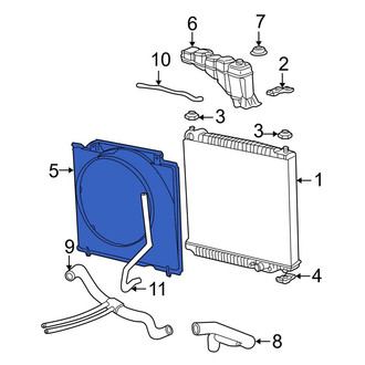 Ford OE - Engine Cooling Fan Shroud